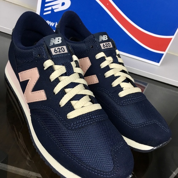 New Balance Navy Pink 620 Microfiber Mesh - Picture 3 of 5